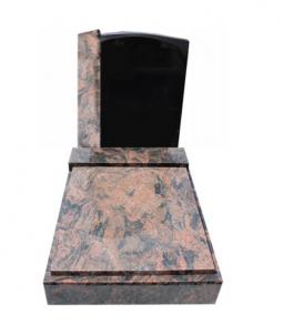 Urnový hrob India Aurora a Shanxi Black K, se sloupkem