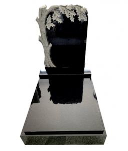 Urnový hrob Shanxi Black s plastikou dubu