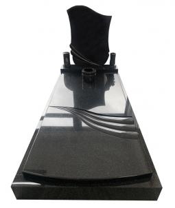 Jednohrob Impala, krycí deska s frézováním, nápisová deska A