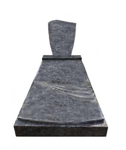 Jednohrob Bahama Blue, krycí deska s frézováním, nápisová deska B