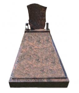 Jednohrob India Aurora, 1 krycí deska, nápisová deska A