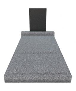 Jednohrob Tarn, nápisová deska Shanxi Black J, přikrytí ze 3 desek